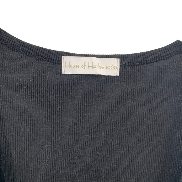 2/$30 HOUSE OF HARLOW 1960 Sheath Dress Size M Black Back Cutout NEW Sleeveless - Picture 4 of 8